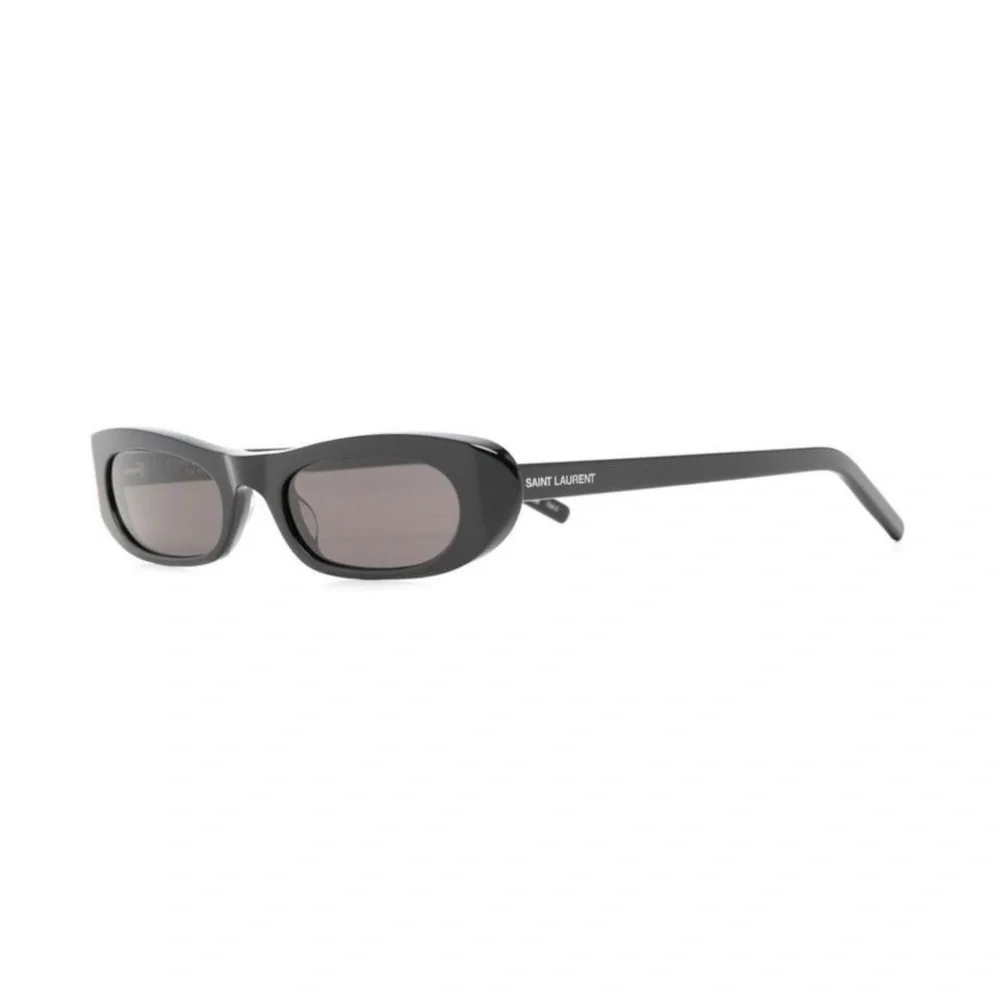 Saint Laurent Black Sunglasses Modern Angular Design - Picture 4 of 7